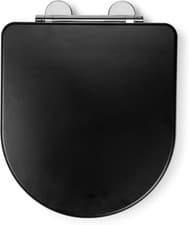 Image of Croydex Iseo Flexi-Fix D Shaped Soft Close Toilet Seat - Quick Release Button