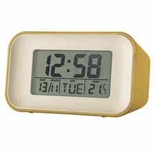 Image of Acctim Alta Silent Alarm Clock with Day / Date / Temperature Snooze & Back Light