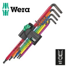 Image of Wera 05024480001 967/9 TX XL Multicolour 1 L-key set for TORX® screws long 9Pc