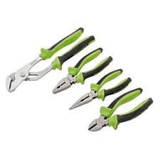 Image of Draper Soft Grip Pliers Set, Green 4 Piece Stock No: 04457
