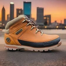 Image of Men's Timberland Euro Sprint Nubuck Leather Brown Hiker Boots