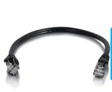 Image of C2G 1m Cat6 550MHz Snagless Patch Cable Black Unshielded