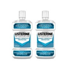 Image of 2x Listerine Advanced Enamel & Sensitivity Protection Mouthwash 500ml Fresh Mint