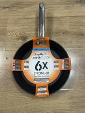 Image of SCOVILLE PRO NEVERSTICK 6X STRONGER 24CM ANODE GRAY OVEN SAFE FRYING PAN NEW