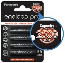 Image of Panasonic Eneloop Pro AA 2500mAh AAA 950mah Ni-MH Batteries Rechargeable Batter