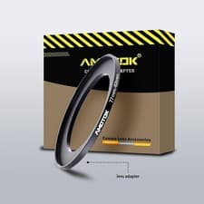 Image of Amotok 77mm to 82mm Step-Up Ring Camera Lens Filter Adapter
