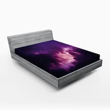 Image of Space Fitted Sheet Stars Dark Night Sky