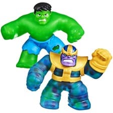 Image of Heroes of Goo Jit Zu Marvel Versus Pack - Hulk vs Thanos, Squishy, Stretchy,