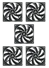 Image of 5 x ARCTIC F12 PWM PST 120mm 12cm Black PC Case Fans 1350RPM 53CFM 4-Pin