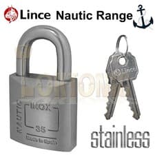Image of Lince 35mm Brass Weather Resistant Water Proof Marine Steel Shackle Padlocks