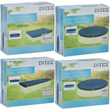 Image of Intex Swimming Paddling Pool Heavy Duty Cover Tarpaulin Round/Rectangle Pools