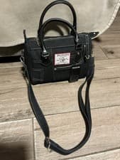 Image of NWT TRUE RELIGION JEANS Satchel Black Denim Bag With Detachable New (other)