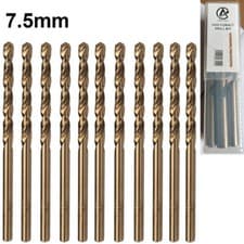 Image of HSS Cobalt Drill Bits Jobber For Drilling Hard Steel Heavy Duty, Pack 1 or 10