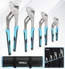 Image of SHALL 4PC Groove Joint Pliers Set,12/10/8/6 Inch Adjustable Water Pump Pliers