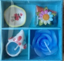 Image of Cute Mini Blue Ocean Incense & Candle Elephant Gift Set Box Present