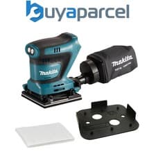 Image of Makita DBO481Z 18v LXT 114mm 1/4 Sheet Finishing Cordless Palm Sander + Clamp