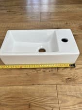 Image of CLOAKROOM VANITY SINK BASIN BATHROOM BEDROOM UNUSED