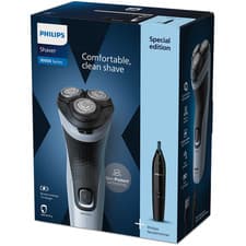 Image of Philips Series 3000X Electric Shaver Wet & Dry Rechargeable Blue