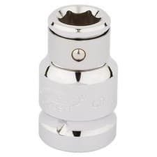 Image of Draper 1/2" Drive 10mm Hexagon Screwdriver Bit Holding Socket 10mm