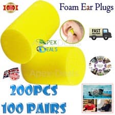 Image of 5/50/100 Pairs Reusable Foam Ear Plugs Deep Sleep for Sleeping Work Study Bike
