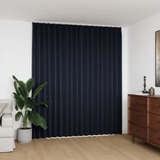 Image of Curtain Anthracite Room-darkening Blackout 290x245 cm 100% Polyester Metal Hooks