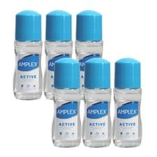 Image of Amplex Deodorant 50ml 6 Pack Natural Scent Active
