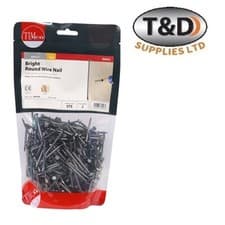 Image of Timco Bright Round Wire Nails 1KG Bag – 40mm to 150mm – Strong Steel Fixings