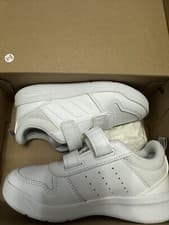 Image of Kids Size UK 11 Genuine adidas Tensaur C White Trainers Running Shoes