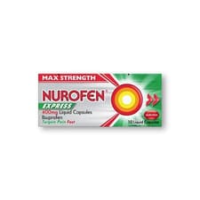 Image of Nurofen Express 400mg Liquid Capsules - 20 Capsules