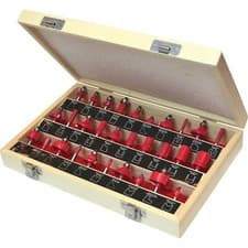 Image of Faithfull 30 Piece 1/4" Router Bit Set