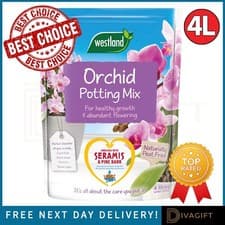 Image of ORCHID POTTING MIX SPECIAL BLEND FOR FLOWERING COMPOST SOIL SERAMIS NEW WESTLAND