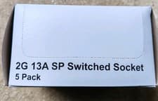 Image of 5x 2 Gang 13a SP switched Sockets