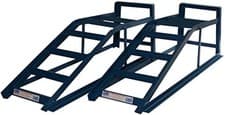 Image of Pair of Heavy Duty Metal 2 Tonne (2000kg) Car Maintenance Ramps