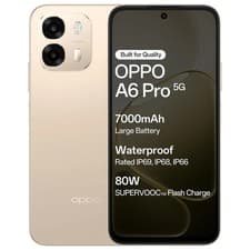 Image of Oppo A6 Pro 5G (Gold, 8GB RAM, 128GB Storage)Dimensity 6300 Global Version.