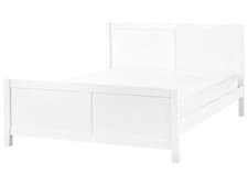 Image of Bed Wood CHAMPAGNAT 160 x 200 cm (EU King Size) White