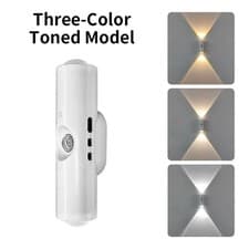 Image of Magnetic RGB LED Night Light, Smart Motion Sensor, USB Rechargeable Ambient Lamp