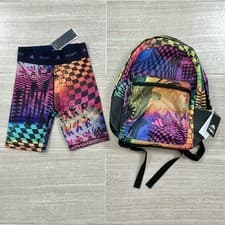 Image of Women’s Size XS adidas x Jeremy Scott Techfit Biker Shorts + Matching Backpack
