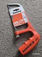 Image of BAHCO Junior Hacksaw 6" 150mm Bi Metal Steel Blade Solid Frame Sandvik Mini 268 