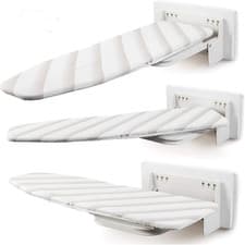 Image of Wall Mounted Folding Ironing Board Drop Down Ironing Board 180° Swivel W/ Cover