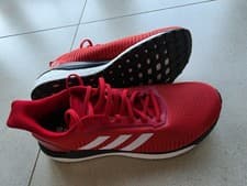 Image of Adidas Mens Solar Drive 19 Boost Neutral Running Shoes Scarlet/​White, Size 10.5