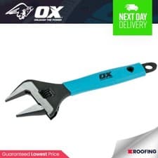 Image of OX Tools P324610 Pro Adjustable Wrench Extra Wide Jaw 10in/250mm