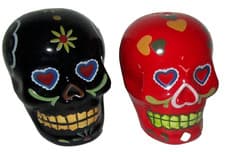 Image of Halloween Salt and Pepper Shakers ~ SUGAR SKULL'S
