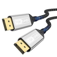 Image of 16K Displayport 2.1 cable, 8K@120Hz 4K@240Hz 80Gbps Braided DP cable 1/2/3/5M