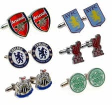 Image of Football Cufflinks Arsenal Tottenham Liverpool Officialy Licensed