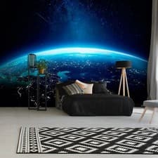 Image of EARTH SPACE COSMOS Photo Wallpaper Wall Mural Modern for Children's room Kid's