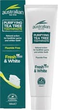 Image of Australian Tea Tree Toothpaste Purifying Natural Vegan Cruelty Free Fluorid