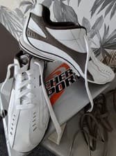 Image of Skechers Trade Mark 92 Leather Sports Shoes Men's