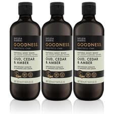 Image of Baylis & Harding Goodness Oud Cedar & Amber Body Wash 500ml - Pack of 3