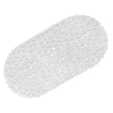 Image of Non Slip Bath Mats for inside Bath, 69 X 36 Cm Clear Pebble Bath Mat Non Slip an