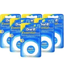 Image of Oral-B Essential Dental Floss Regular 50 m Pack 6